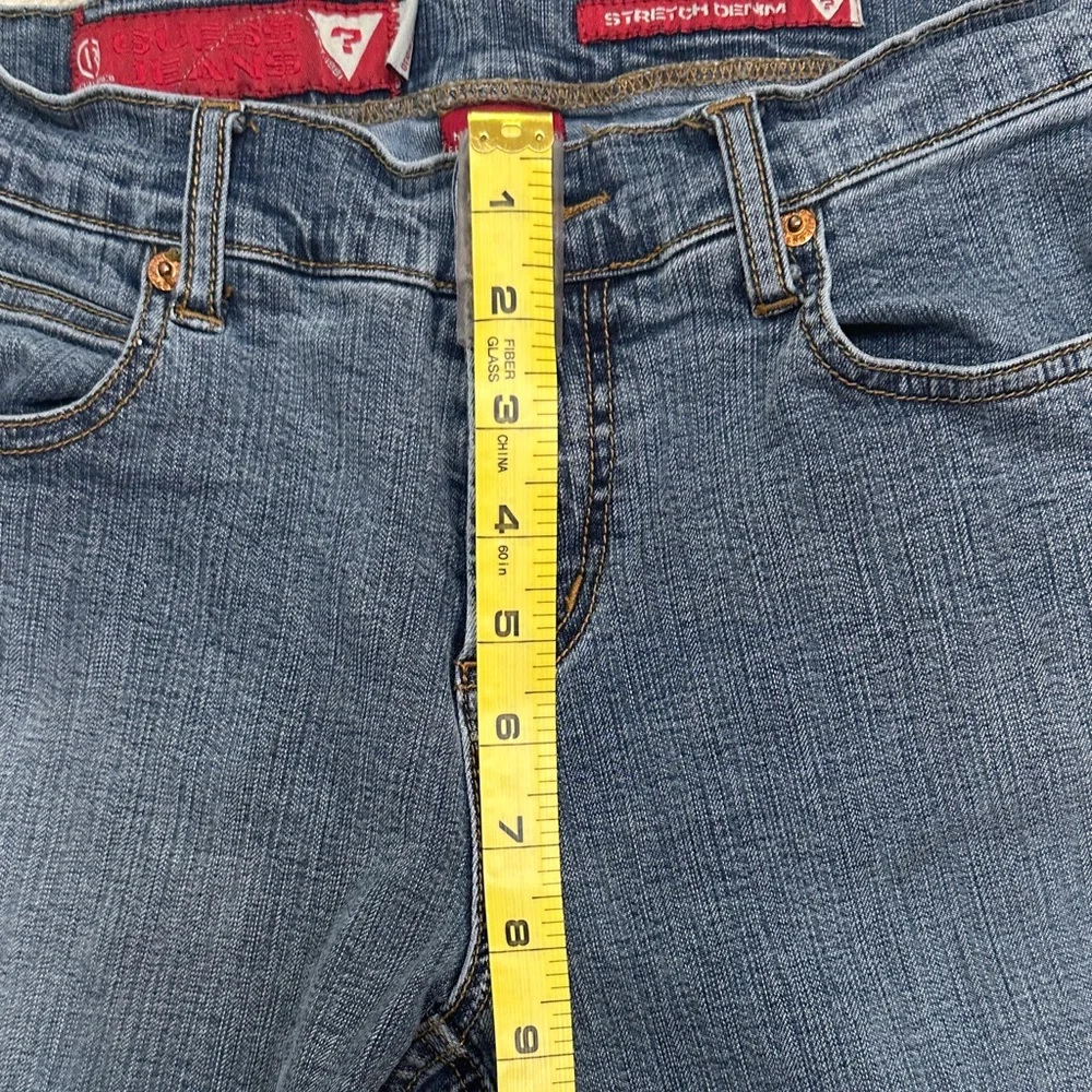 Vintage Guess Women's Straight Leg Blue Jeans